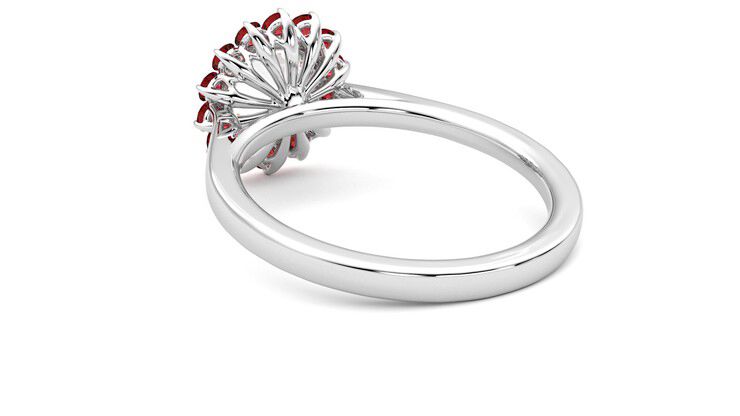 Taylor & Hart Lyra Round Engagement Ring 360 degree image 17