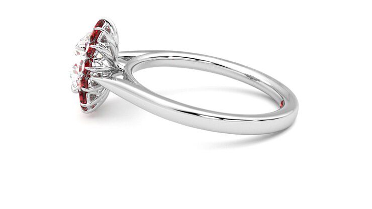 Taylor & Hart Lyra Round Engagement Ring 360 degree image 20