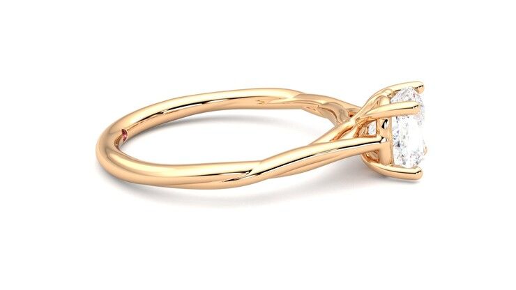 Taylor & Hart Mariposa Cushion Engagement Ring 360 degree image 9