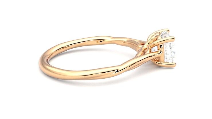 Taylor & Hart Mariposa Cushion Engagement Ring 360 degree image 10