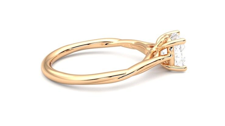 Taylor & Hart Mariposa Cushion Engagement Ring 360 degree image 10