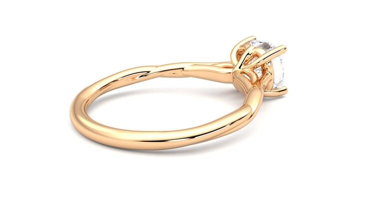 Taylor & Hart Mariposa Cushion Engagement Ring 360 degree image 12