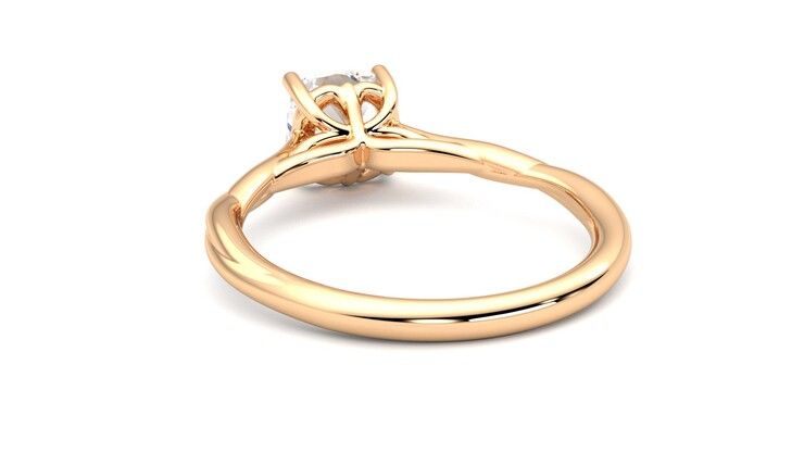 Taylor & Hart Mariposa Cushion Engagement Ring 360 degree image 16