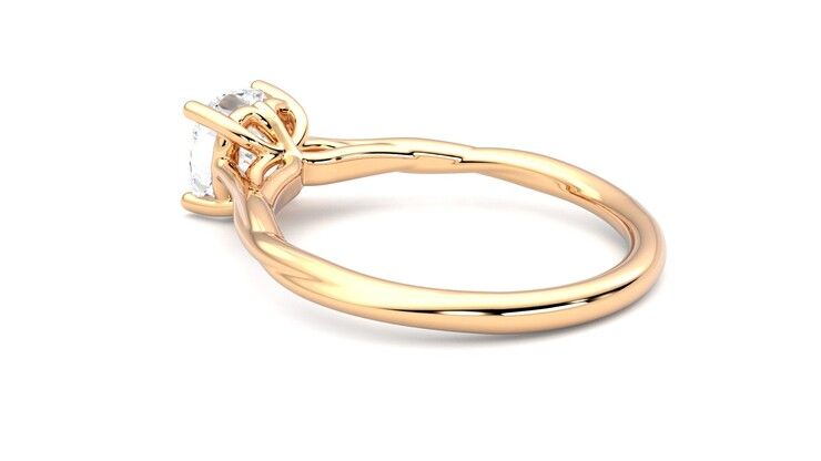 Taylor & Hart Mariposa Cushion Engagement Ring 360 degree image 18