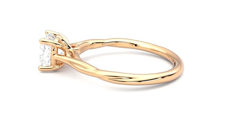 Taylor & Hart Mariposa Cushion Engagement Ring 360 degree image 20