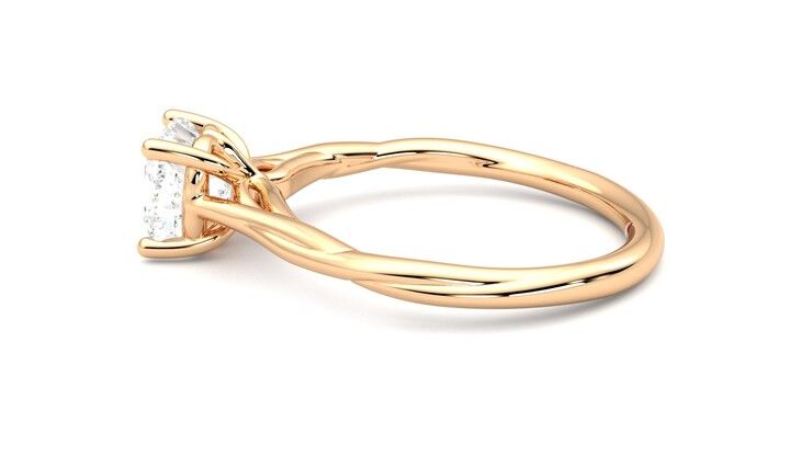 Taylor & Hart Mariposa Cushion Engagement Ring 360 degree image 20