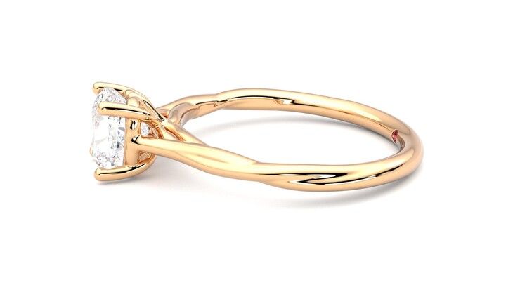 Taylor & Hart Mariposa Cushion Engagement Ring 360 degree image 21