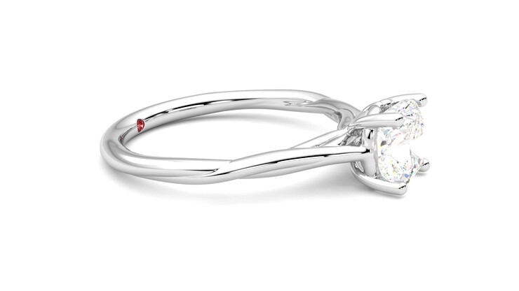 Taylor & Hart Mariposa Cushion Engagement Ring 360 degree image 8