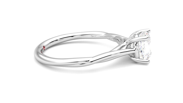 Taylor & Hart Mariposa Cushion Engagement Ring 360 degree image 9