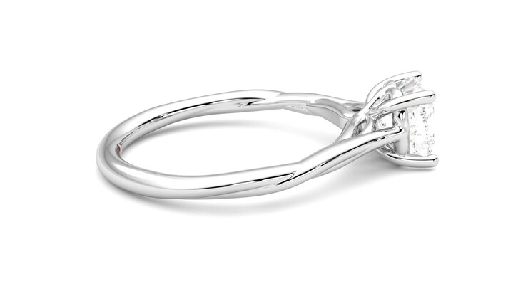 Taylor & Hart Mariposa Cushion Engagement Ring 360 degree image 10