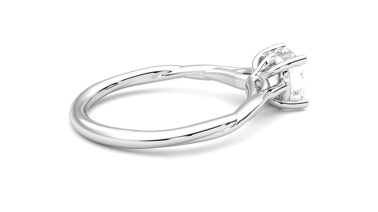 Taylor & Hart Mariposa Cushion Engagement Ring 360 degree image 11