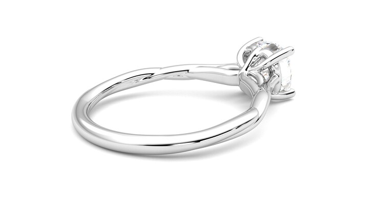 Taylor & Hart Mariposa Cushion Engagement Ring 360 degree image 12