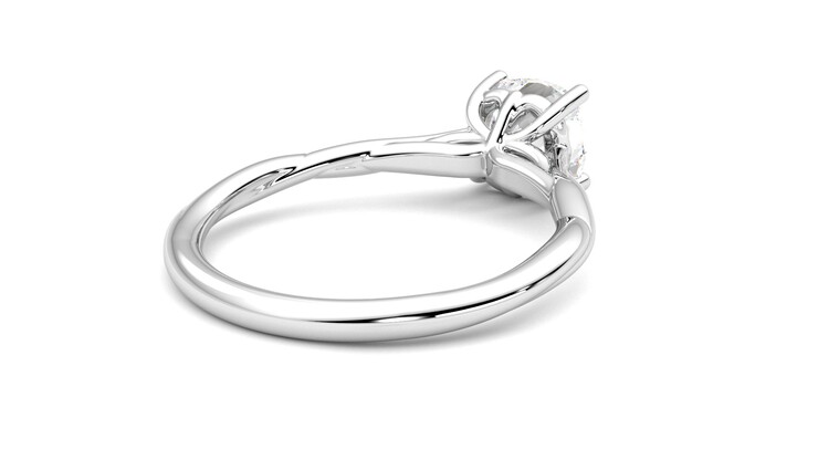 Taylor & Hart Mariposa Cushion Engagement Ring 360 degree image 13