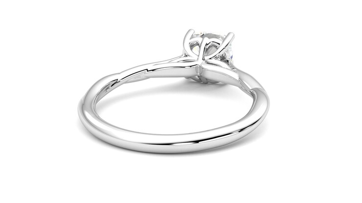 Taylor & Hart Mariposa Cushion Engagement Ring 360 degree image 14