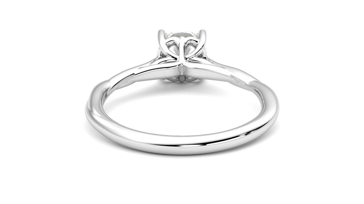 Taylor & Hart Mariposa Cushion Engagement Ring 360 degree image 15