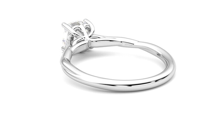 Taylor & Hart Mariposa Cushion Engagement Ring 360 degree image 17