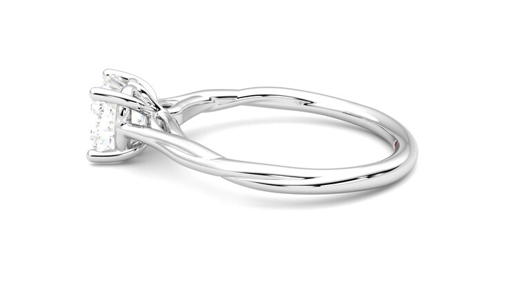 Taylor & Hart Mariposa Cushion Engagement Ring 360 degree image 20