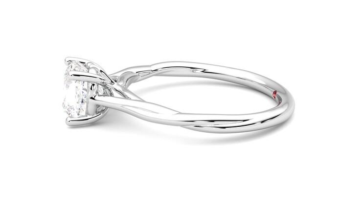 Taylor & Hart Mariposa Cushion Engagement Ring 360 degree image 21