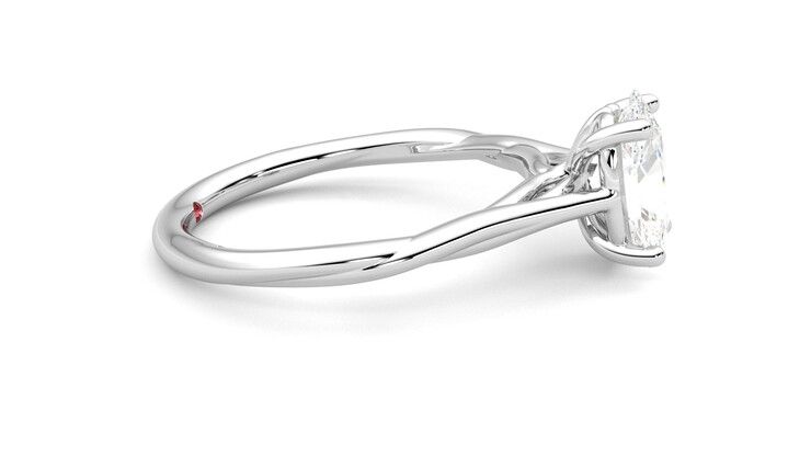 Taylor & Hart Mariposa Oval Engagement Ring 360 degree image 9