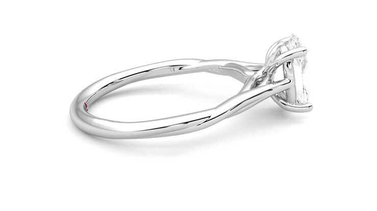 Taylor & Hart Mariposa Oval Engagement Ring 360 degree image 10