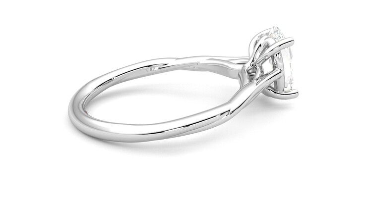 Taylor & Hart Mariposa Oval Engagement Ring 360 degree image 11