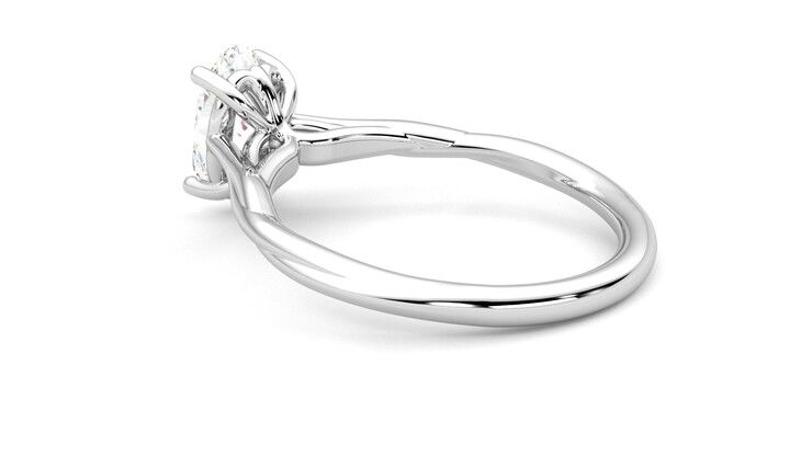 Taylor & Hart Mariposa Oval Engagement Ring 360 degree image 18