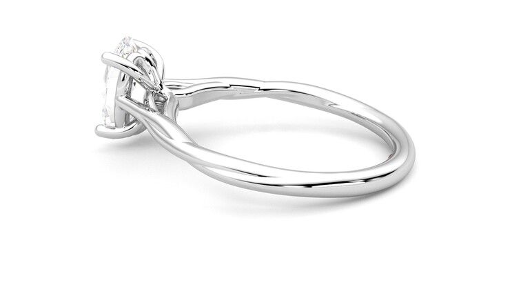 Taylor & Hart Mariposa Oval Engagement Ring 360 degree image 19