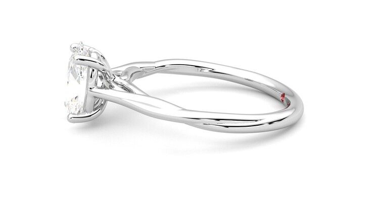Taylor & Hart Mariposa Oval Engagement Ring 360 degree image 21
