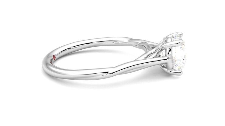 Taylor & Hart Mariposa Round Engagement Ring 360 degree image 9