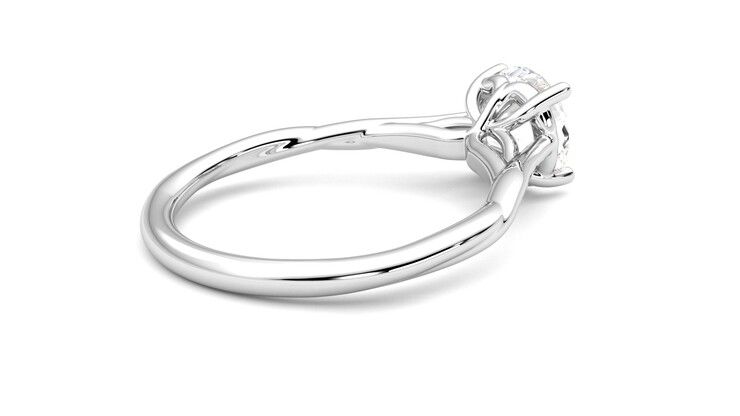 Taylor & Hart Mariposa Round Engagement Ring 360 degree image 12