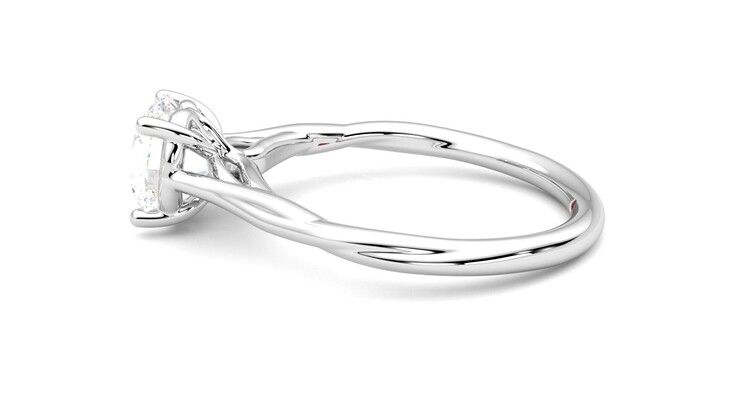 Taylor & Hart Mariposa Round Engagement Ring 360 degree image 20