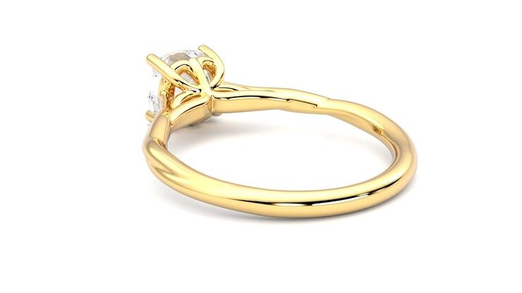 Taylor & Hart Mariposa Cushion Engagement Ring 360 degree image 17