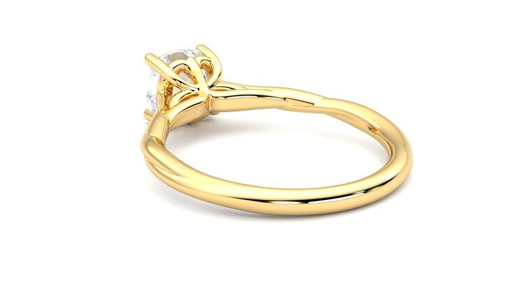Taylor & Hart Mariposa Cushion Engagement Ring 360 degree image 17