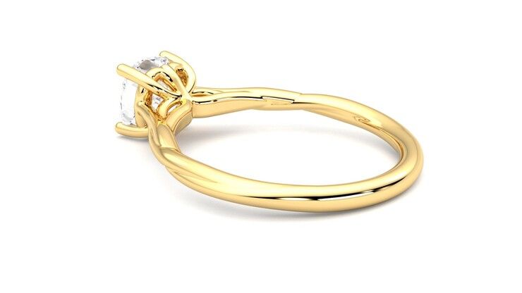 Taylor & Hart Mariposa Cushion Engagement Ring 360 degree image 18
