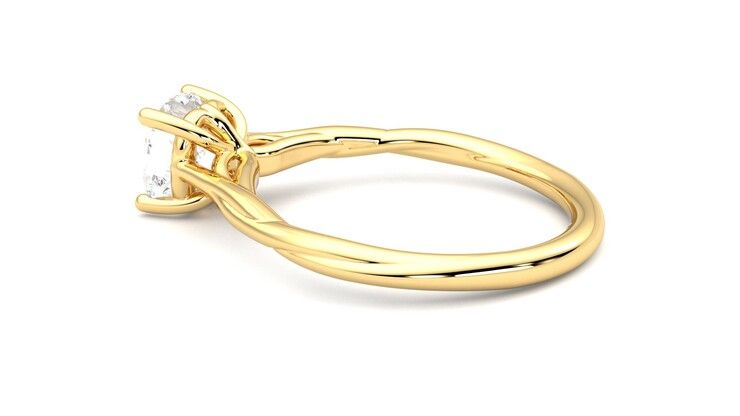Taylor & Hart Mariposa Cushion Engagement Ring 360 degree image 19