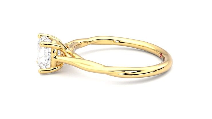 Taylor & Hart Mariposa Cushion Engagement Ring 360 degree image 21