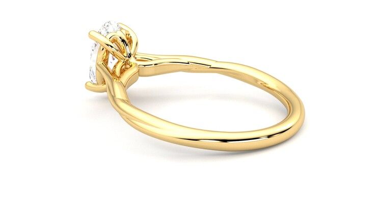 Taylor & Hart Mariposa Oval Engagement Ring 360 degree image 18