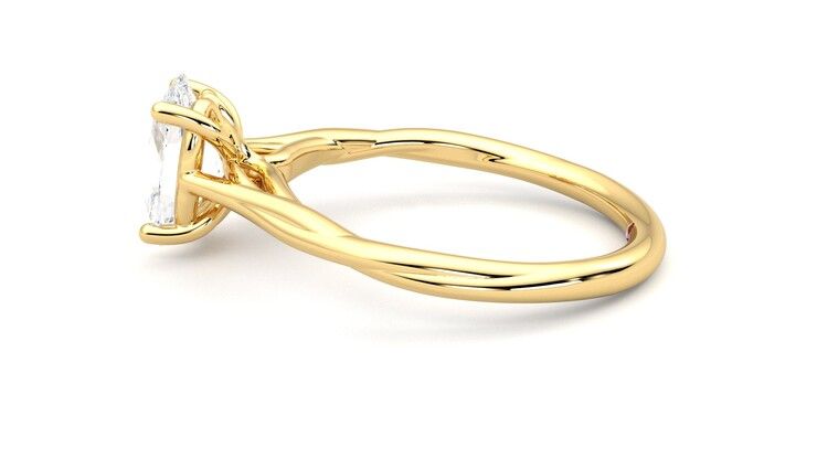 Taylor & Hart Mariposa Oval Engagement Ring 360 degree image 20