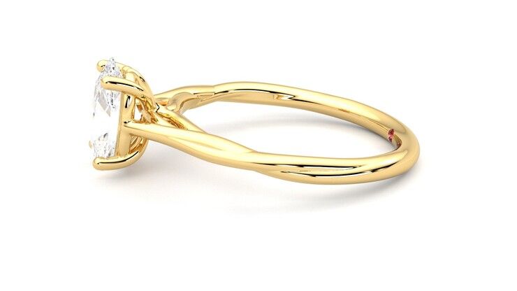 Taylor & Hart Mariposa Oval Engagement Ring 360 degree image 21