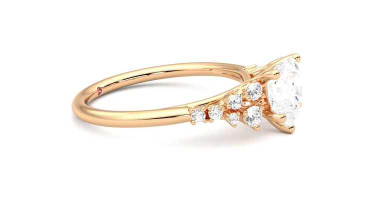 Taylor & Hart Marula Heart Engagement Ring 360 degree image 8