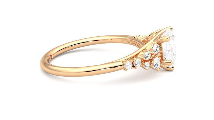 Taylor & Hart Marula Heart Engagement Ring 360 degree image 9