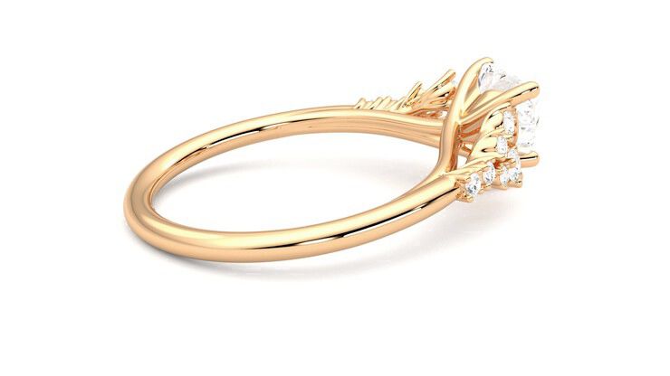 Taylor & Hart Marula Heart Engagement Ring 360 degree image 11