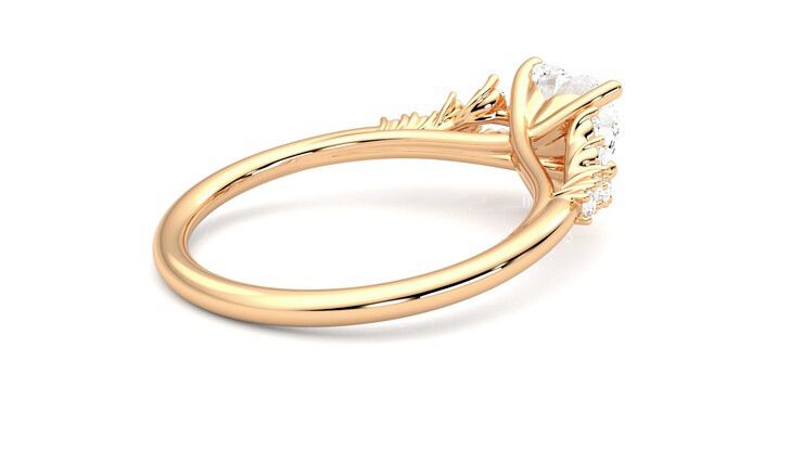 Taylor & Hart Marula Heart Engagement Ring 360 degree image 12
