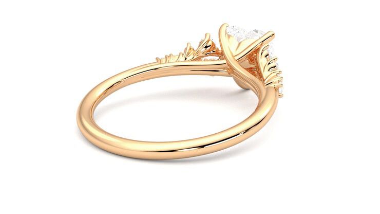 Taylor & Hart Marula Heart Engagement Ring 360 degree image 13
