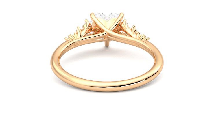 Taylor & Hart Marula Heart Engagement Ring 360 degree image 15