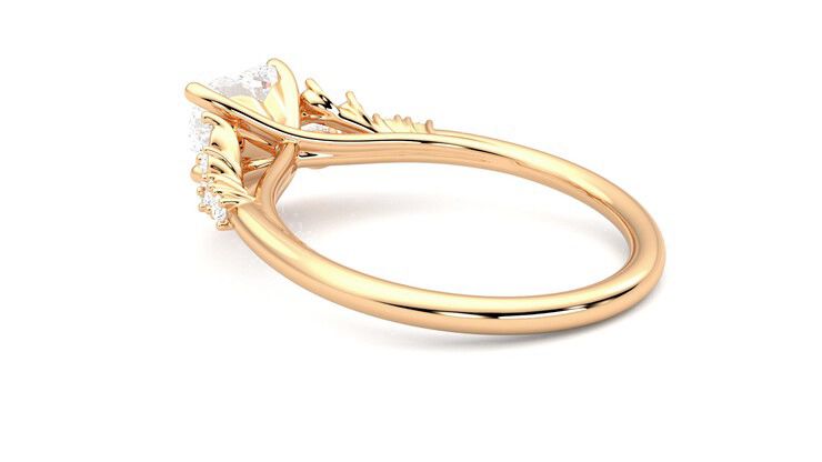 Taylor & Hart Marula Heart Engagement Ring 360 degree image 18