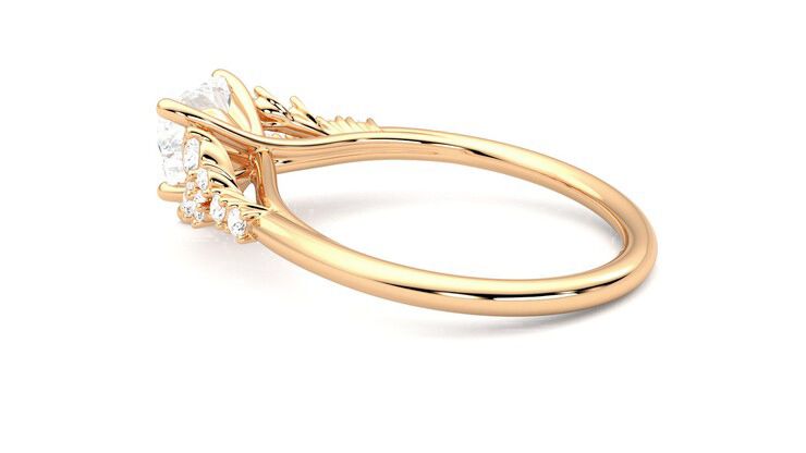 Taylor & Hart Marula Heart Engagement Ring 360 degree image 19
