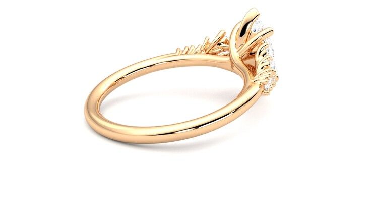Taylor & Hart Marula Marquise Engagement Ring 360 degree image 12