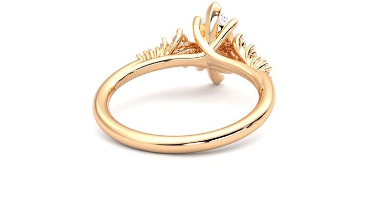 Taylor & Hart Marula Marquise Engagement Ring 360 degree image 14