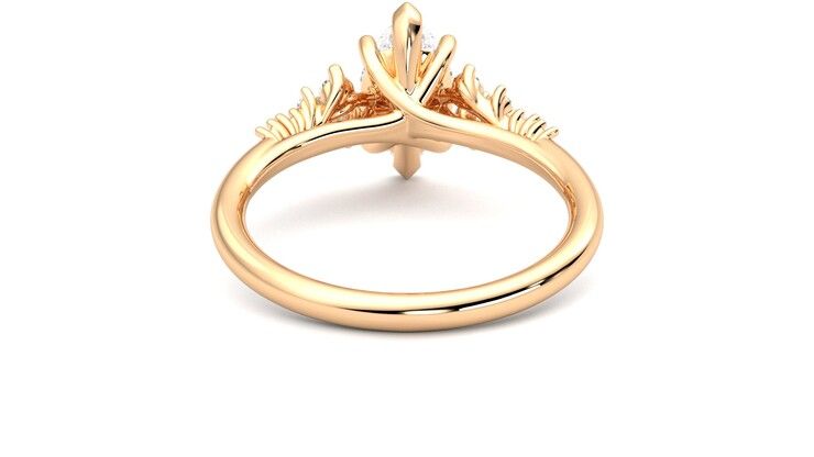 Taylor & Hart Marula Marquise Engagement Ring 360 degree image 15
